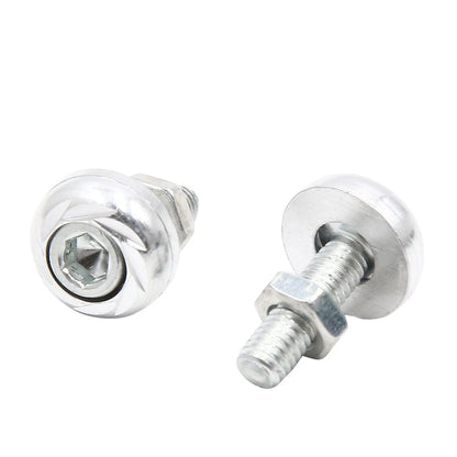 5pcs Aluminum Alloy License Plate Bolt Screw Nuts for Car Motorcycle