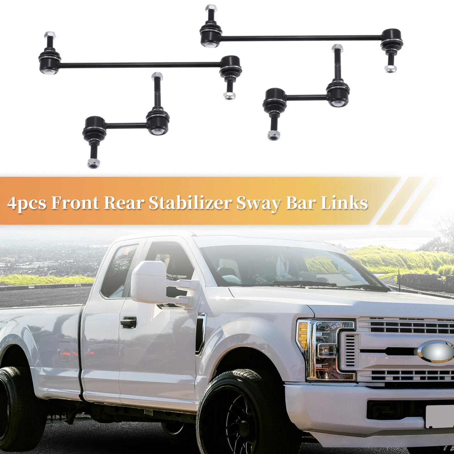 4 x Front Rear Stabilizer Sway Bar Links for Ford Escape, Mazda Tribute