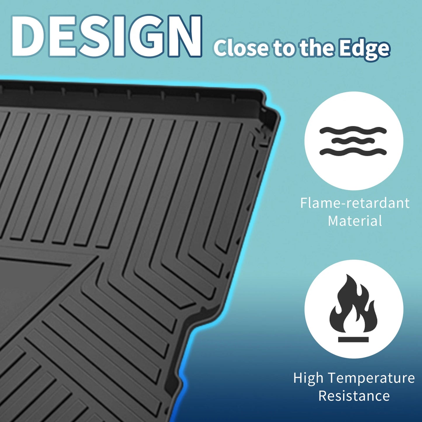 Cargo Liner Rear Trunk Mat for Jeep Wrangler JL 4 Door (2018-2025) 1 x TPE