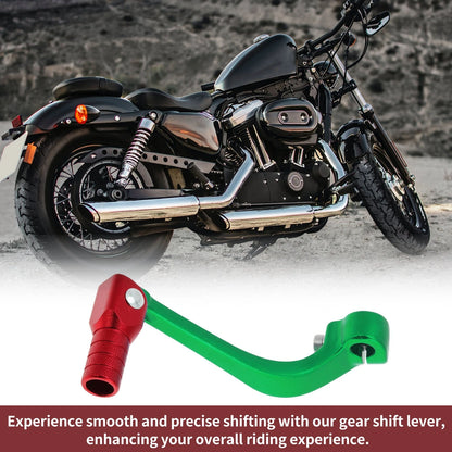 Folding Shifter Lever for Honda CRF110F (2013-2018) - Green & Red