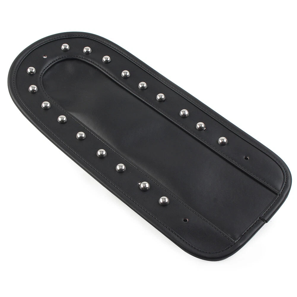 Rear Fender Bib Solo Seat for Harley Heritage Softail 2006-2017 Black PU Leather