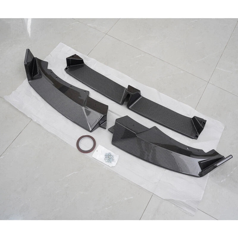 Carbon Black Front Bumper Lip Spoiler for BMW X6 G06 M Sport (2023-Up)