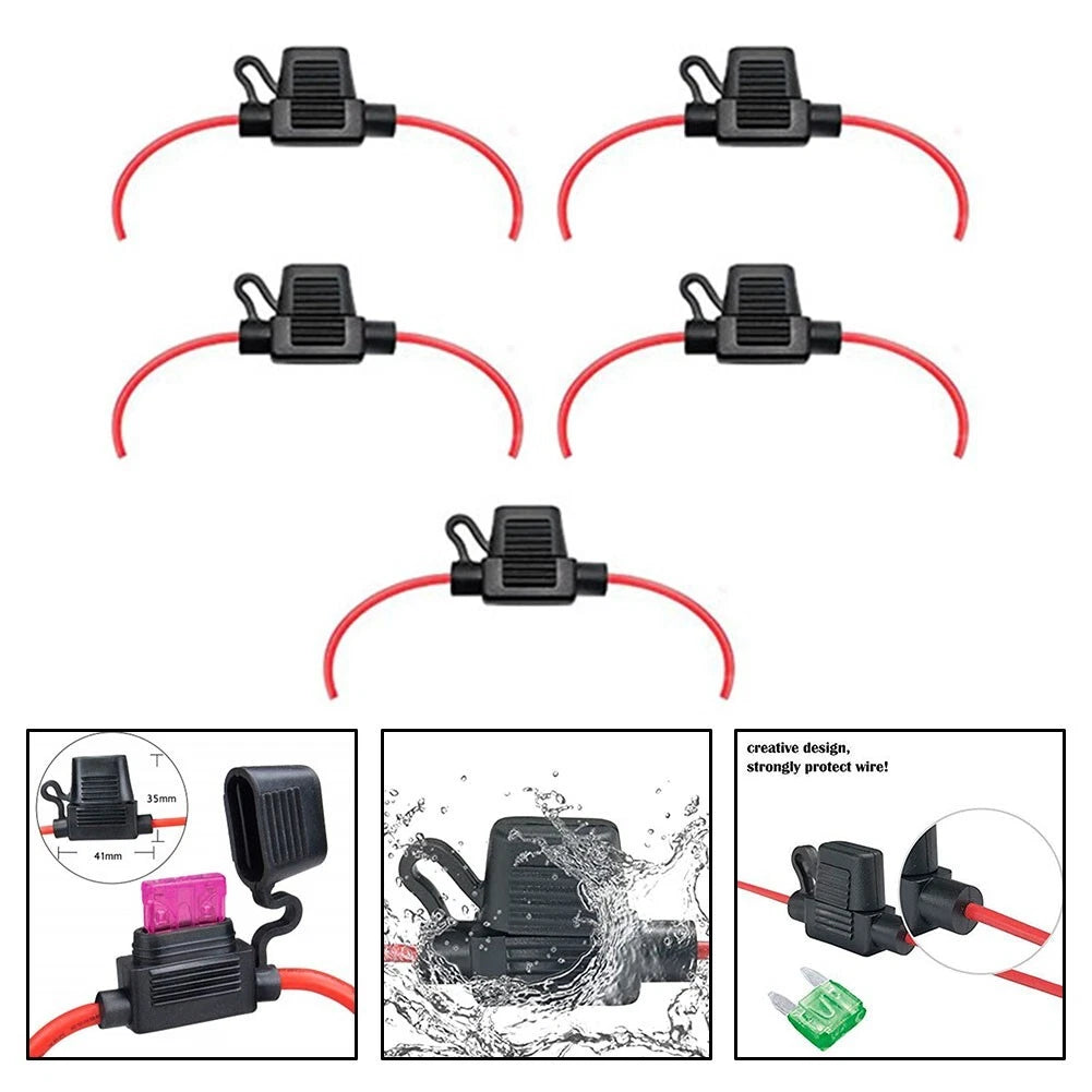 Waterproof Inline Fuse Holder / Pack of 5 / Inline Fuse Holder