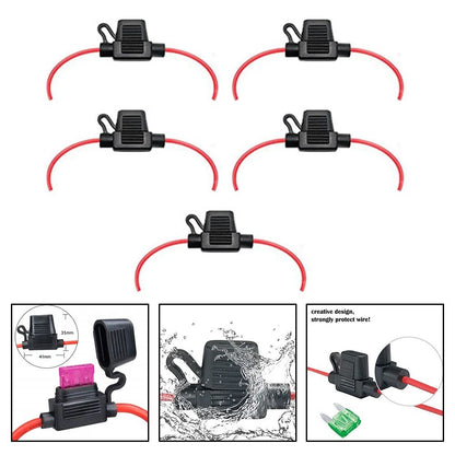 Waterproof Inline Fuse Holder / Pack of 5 / Inline Fuse Holder