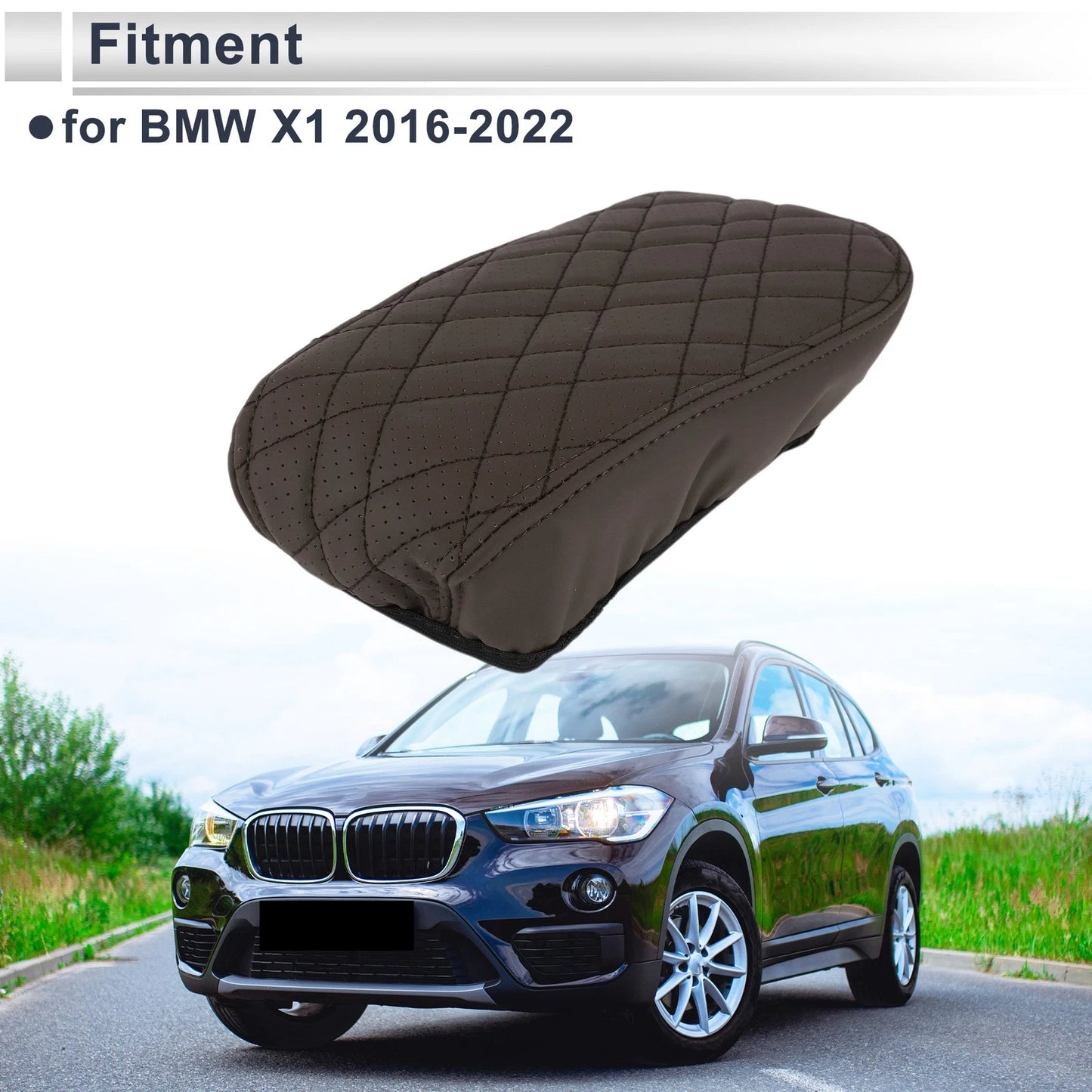 Center Console Cover for BMW X1 Deep Brown (2016 - 2022)