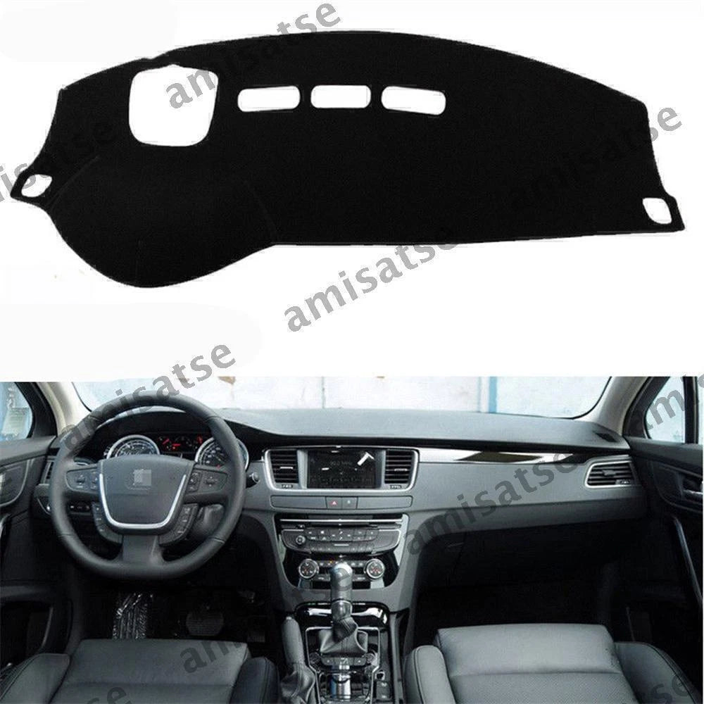 Dashboard Cover for Peugeot 508 (2010-2015) Non-Slip Sun Shade Carpet Pad
