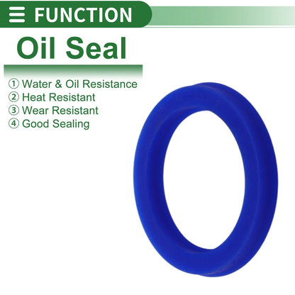 Oil Seal 42x55x7mm Rotary Shaft Seal TPU Blue 5 Pcs