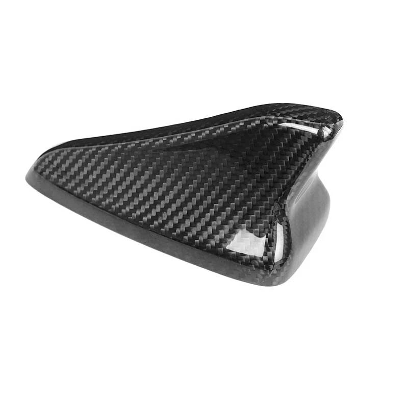 100% Carbon Fiber Roof Shark Antenna Cover Caps Trim for Kia Stinger 2018-2023