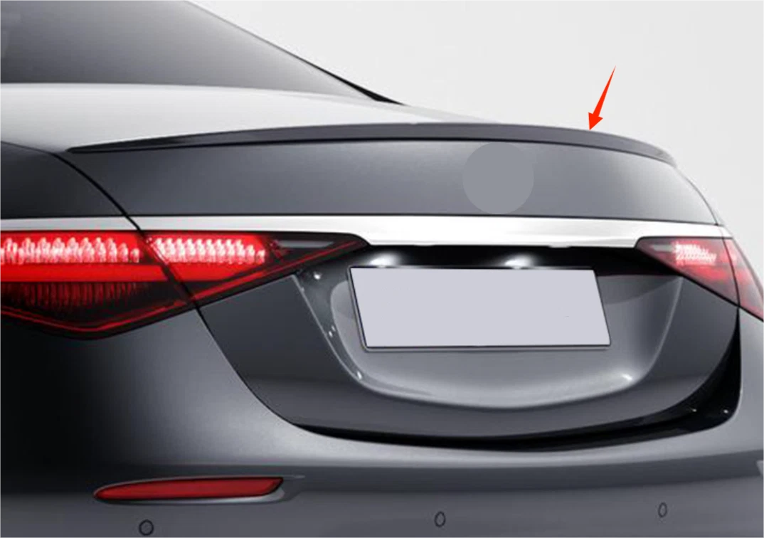 Rear Spoiler for 2021-2023 Mercedes-Benz S-Class S500 S580 W223 Sedan Unpainted