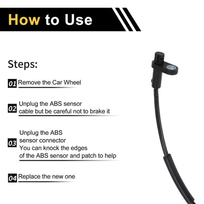 ABS Wheel Speed Sensor for Volvo XC60 (2010-2017) - 1 x Left/Right Front