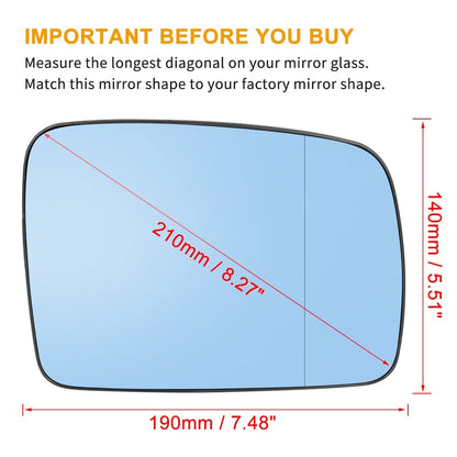 Heated Right Rearview Mirror Glass for Land Rover LR3 (2005-2009)