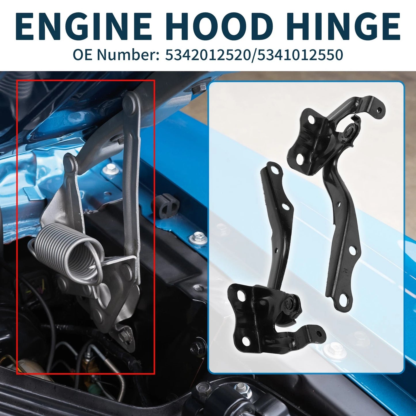 Hood Hinges for Toyota Matrix (2009-2014)