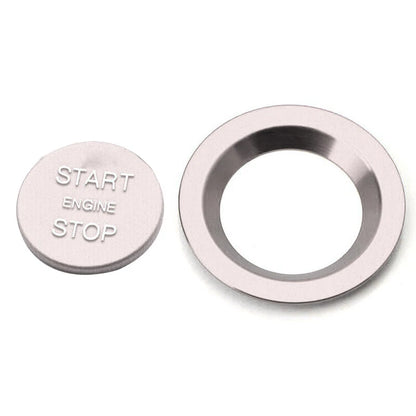 Silver Engine Start Stop Button Cover Trim for Jaguar XE F-Type F-Pace