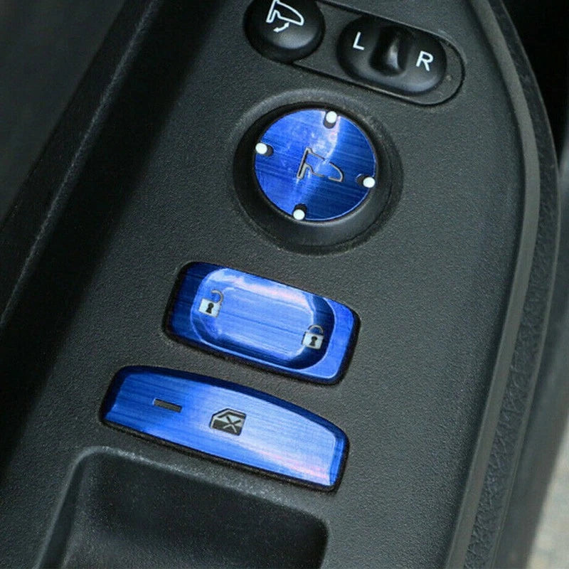 Blue Window Switch Panel Cover for Honda CR-V 2017-2019