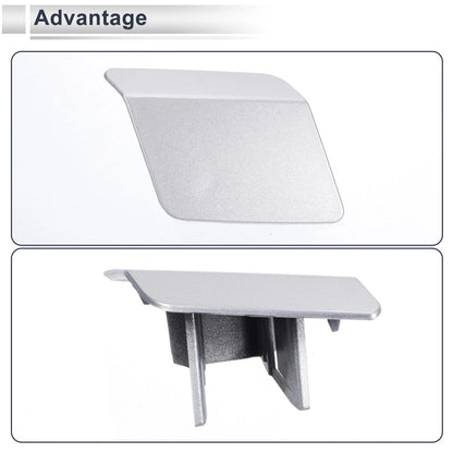 Bumper Headlight Washer Nozzle Cover for BMW X5 (2000-2006) Silver Tone