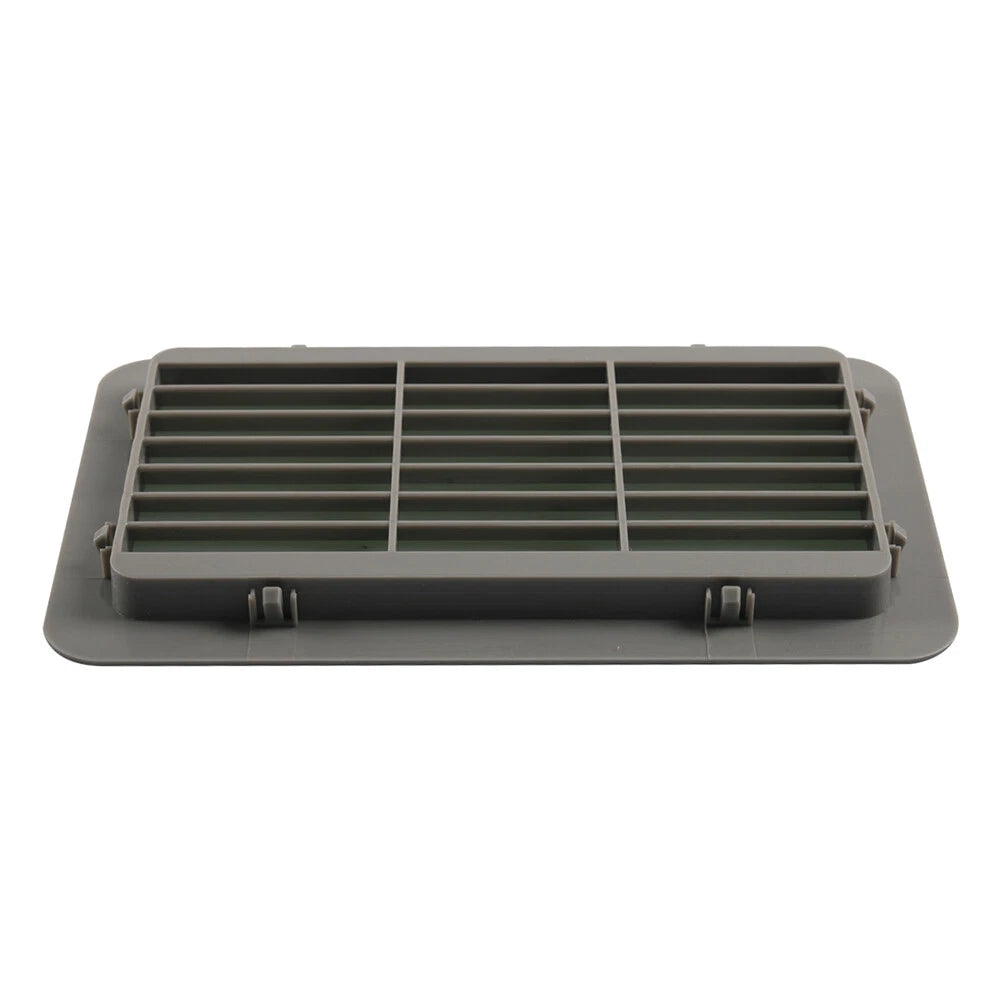 Louvered Air Outlet Grill Cover for RV Bus - Gray Ventilation Grille Trim