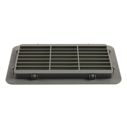 Louvered Air Outlet Grill Cover for RV Bus - Gray Ventilation Grille Trim