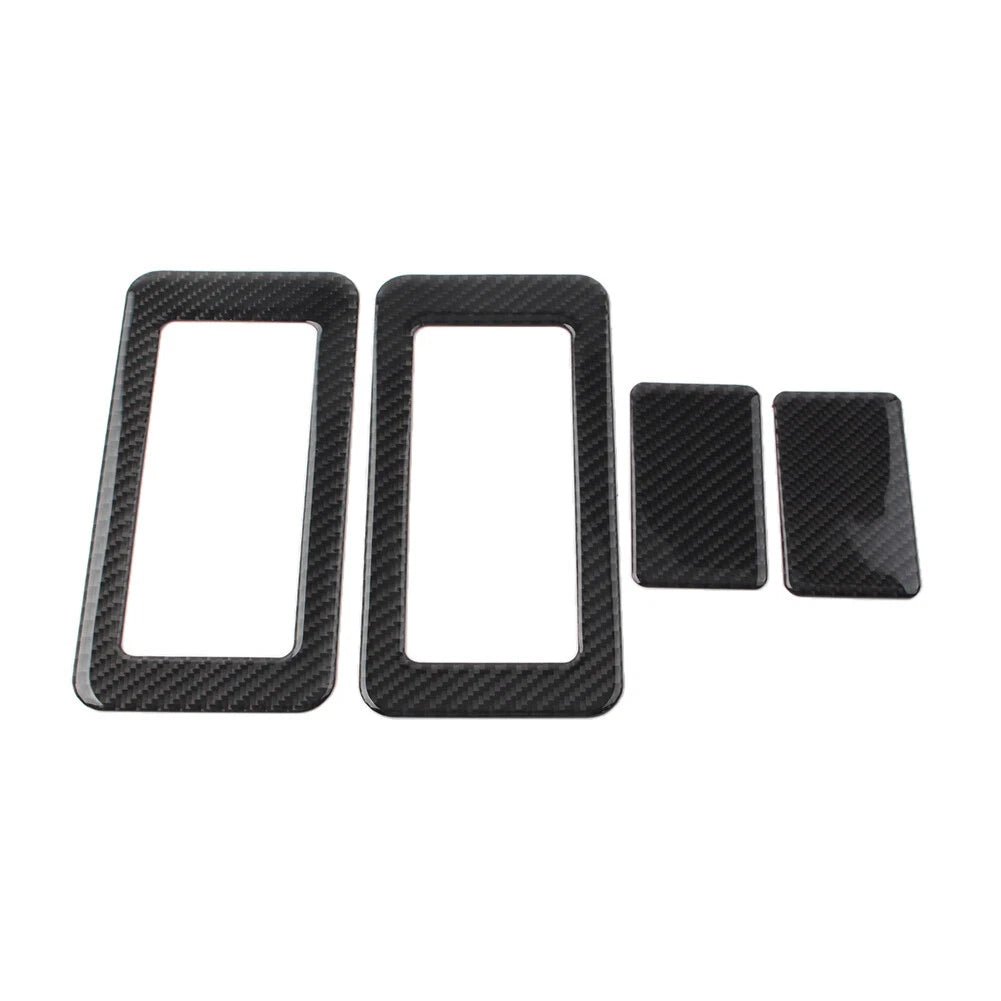 4 x Car Rear Seat Switch Cover Trim for Jeep Wrangler JK (2011-2017) Black