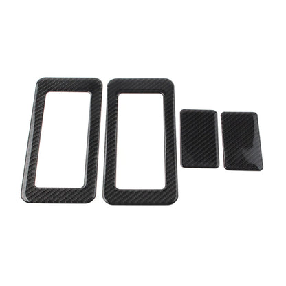 4 x Car Rear Seat Switch Cover Trim for Jeep Wrangler JK (2011-2017) Black