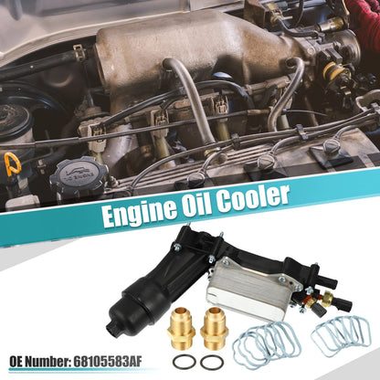 Oil Cooler Housing with Gaskets Sensor Assembly for Dodge
