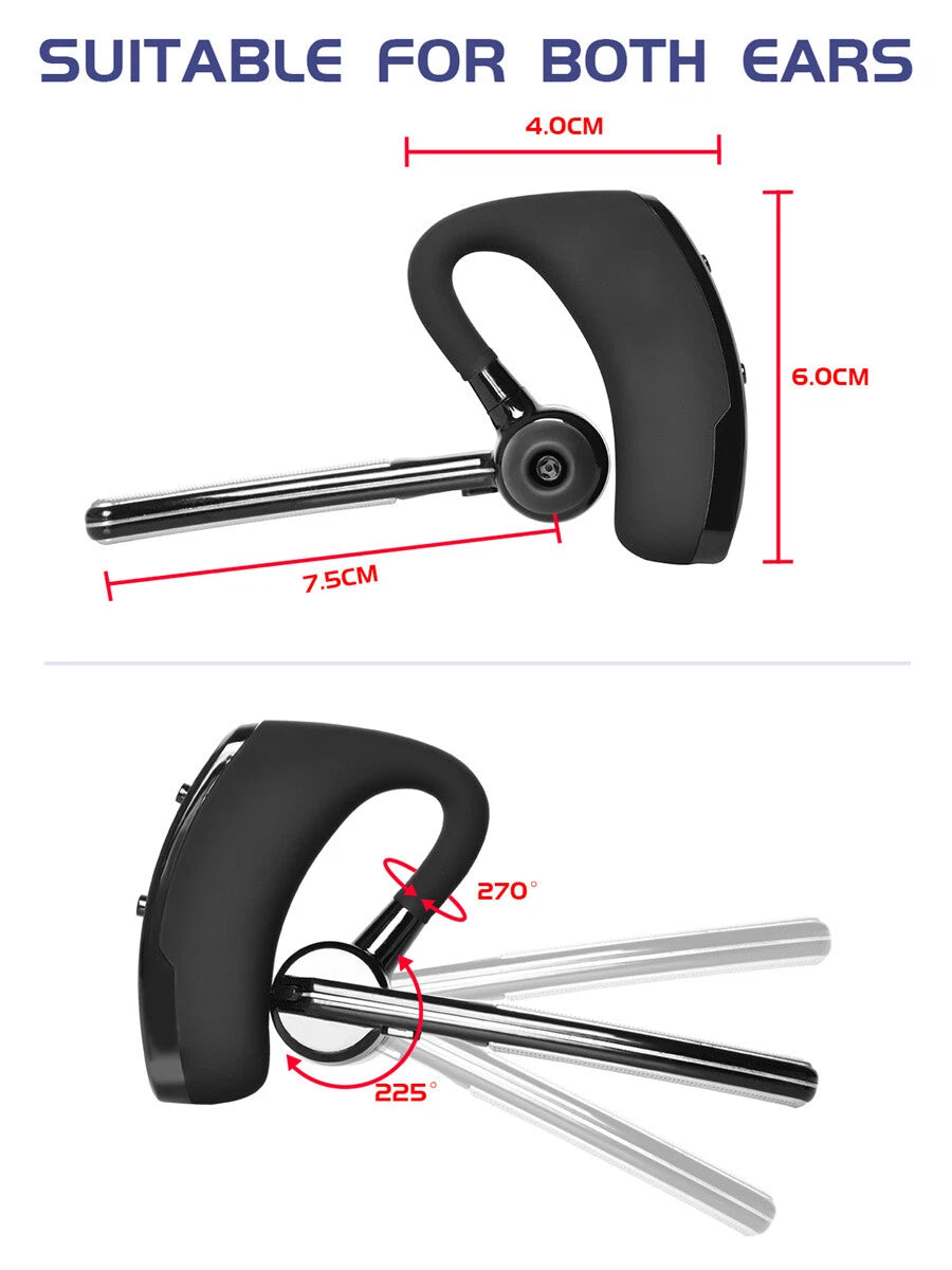 Wireless Bluetooth Headset PTT Earphone for Walkie Talkie Radio