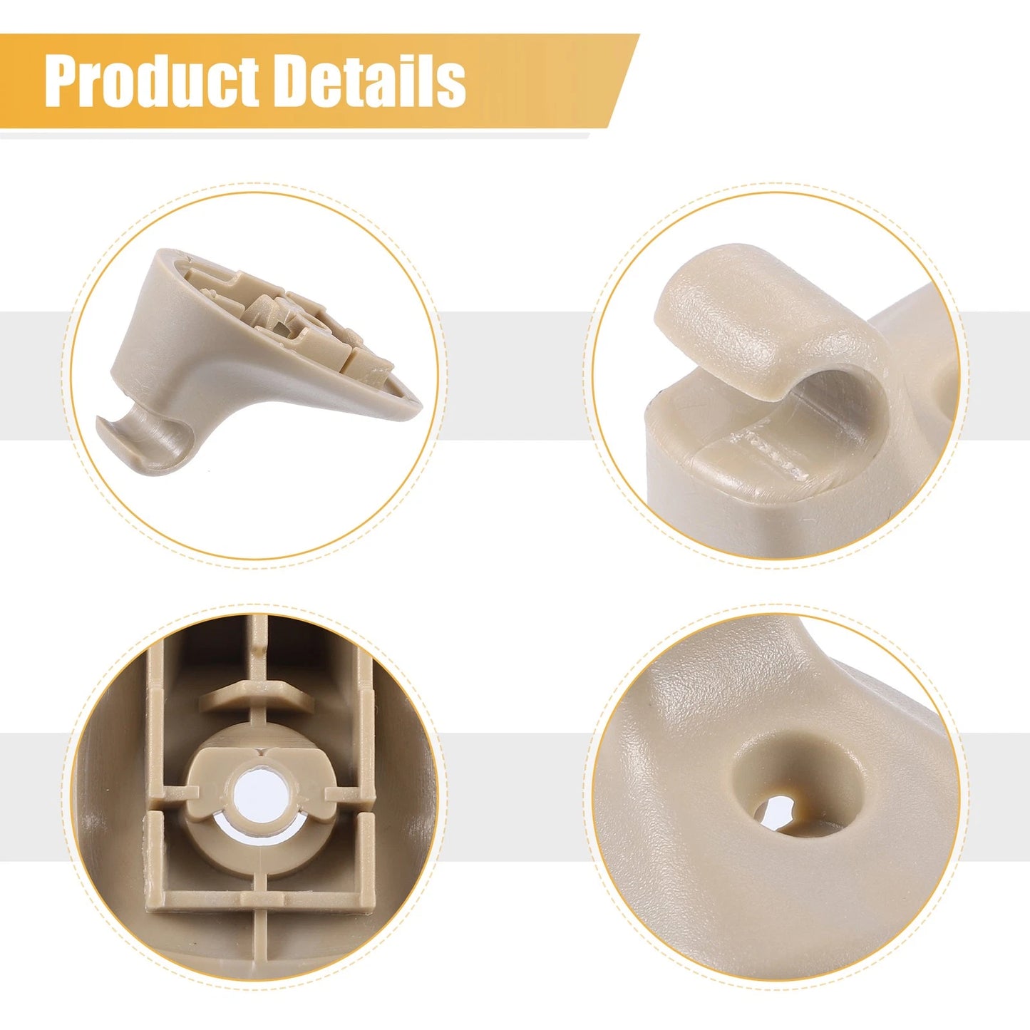 Beige Sun Visor Clip Retainer for Dodge Chrysler