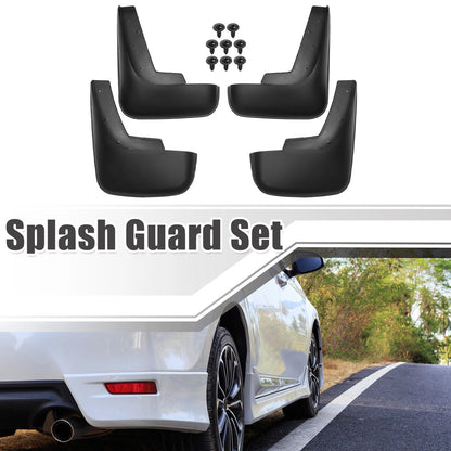 Mud Flaps 1 x Front & Rear Black Splash Guards for Toyota Camry