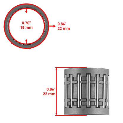 Piston Bearing Gasket Ring for Yamaha G1 2-Cycle Gas Golf Cart 1978-89