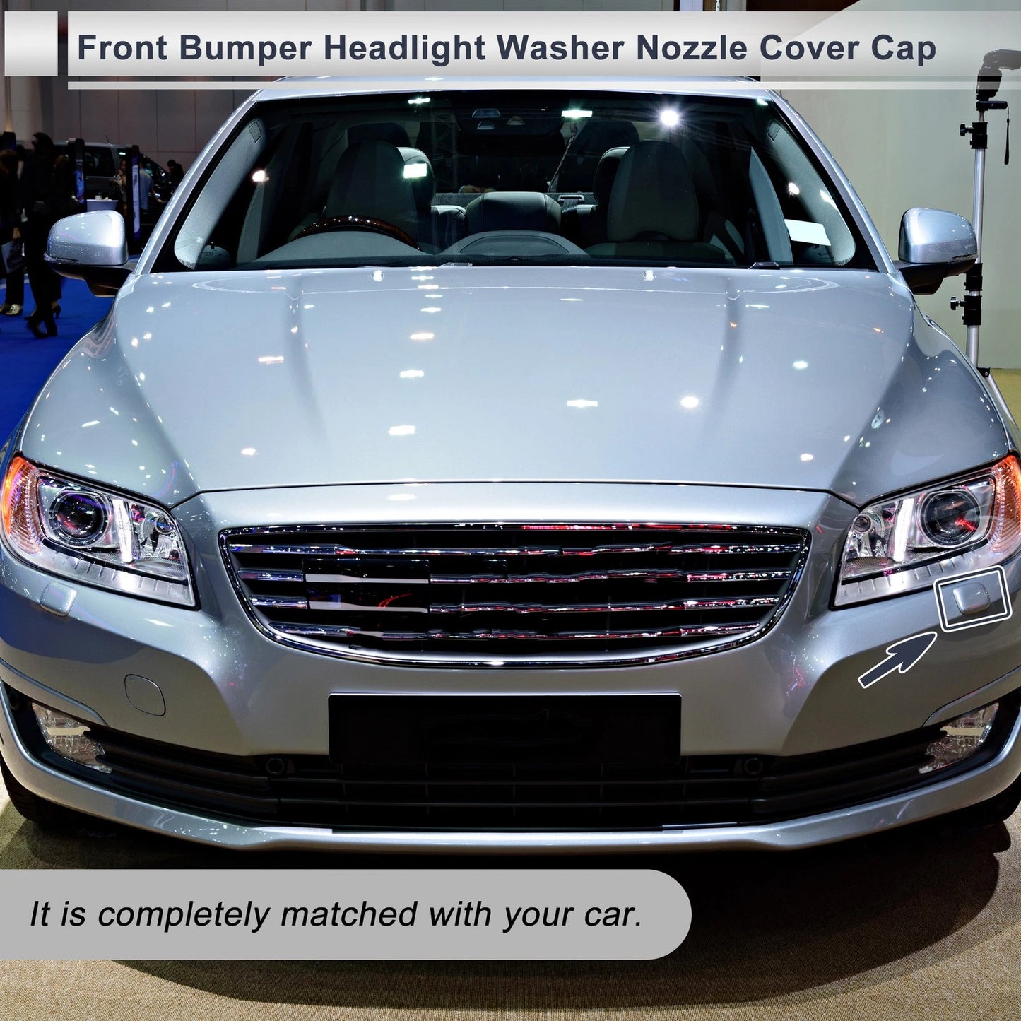 Front Left Bumper Headlight Washer Nozzle Cover for Volvo S80 (1999-2006)