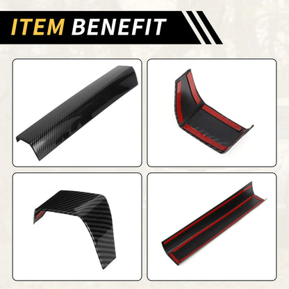 Carbon Fiber Pattern Instrument Strip Cover for Toyota Tundra (2022-2024)