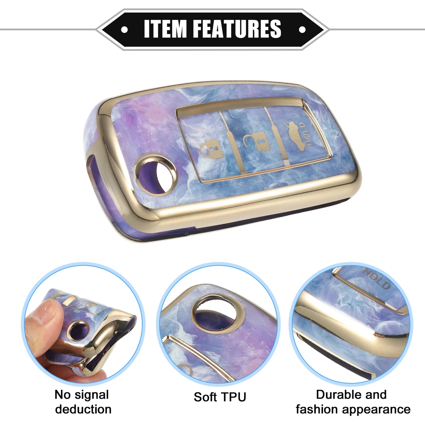 3 x Button Smart Key Fob Case Cover for Nissan Rogue Frontier (2014-2023)