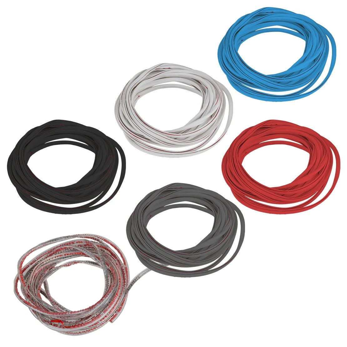 5M 16Ft U-Shape PVC Seal Door Edge Guard Molding Trim for Car (All Years)