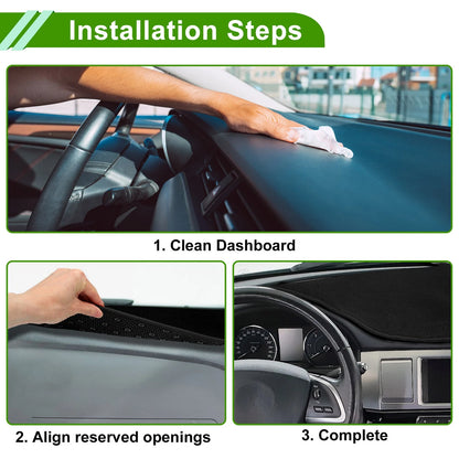 Dashboard Cover Black Polyester for Toyota Camry XV70 (2018-2023)