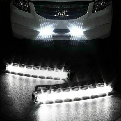 2 x 9 LED Daytime Running Lights for Car Fog Lamps Super White 12V