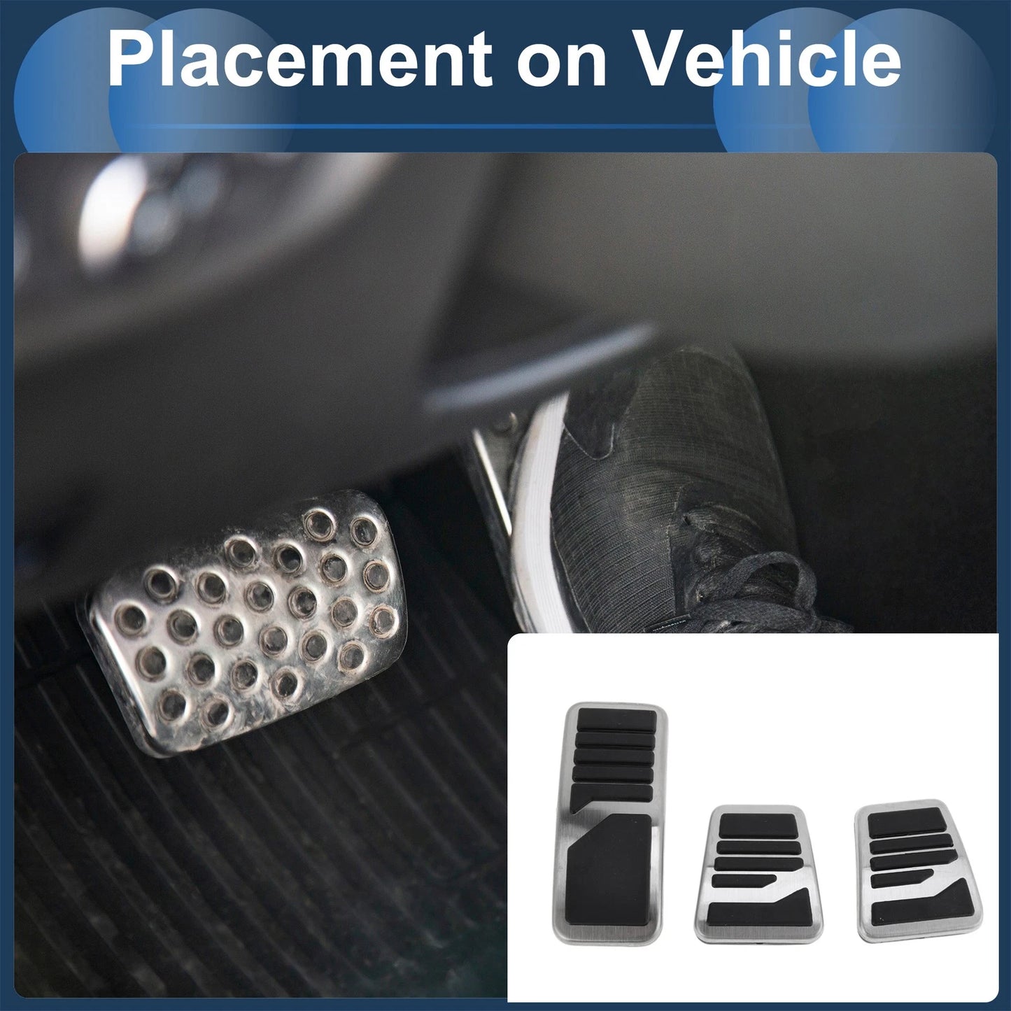 Manual Footrest Pedals Cover Set for Mitsubishi Outlander (2013-2020)