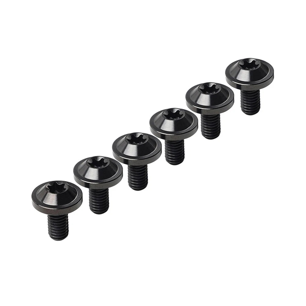6 x M6x10mm Titanium Alloy Torx Head Bolts for Bike Motorcycle