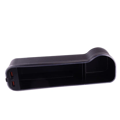 Left Side Car Seat Gap Catcher Organizer with Dual USB