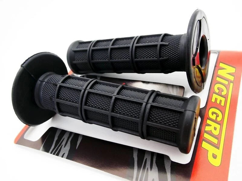 Black Hand Grip Set for KTM MX Enduro Trail - Left & Right Pair