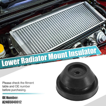 2 x Rubber Car Lower Radiator Mount Insulators for Mercedes-Benz CLA 45 AMG