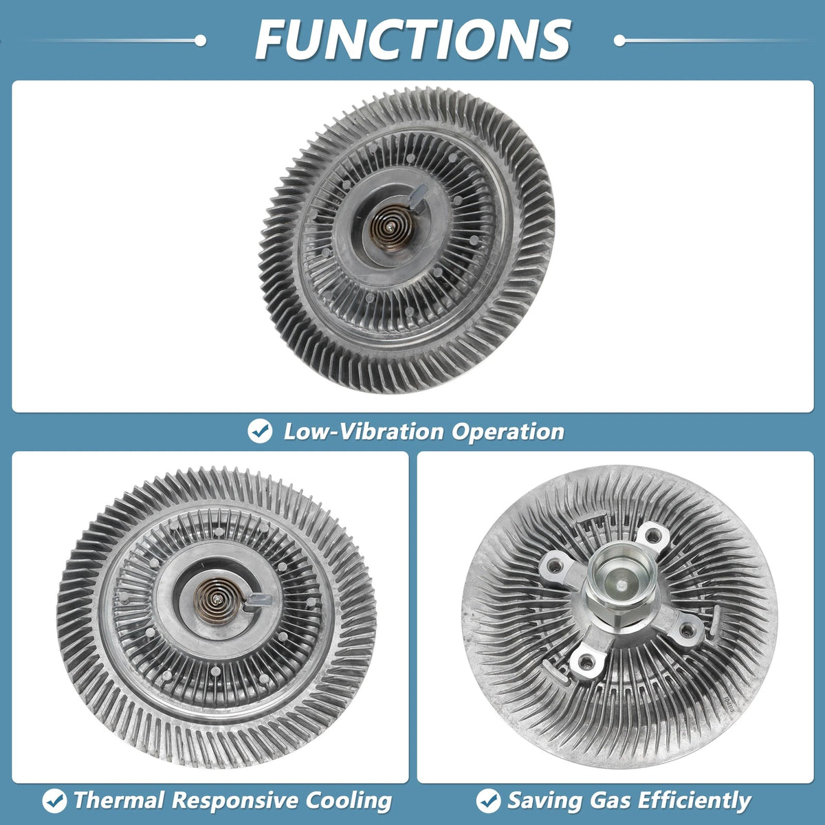 Engine Cooling Fan Clutch for Ford F-150 V6 4.2L (1997-1999)