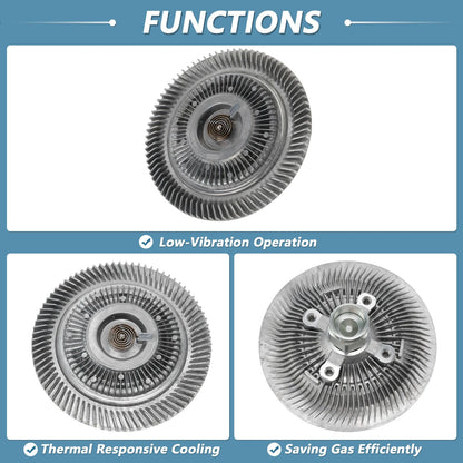 Engine Cooling Fan Clutch for Ford F-150 V6 4.2L (1997-1999)