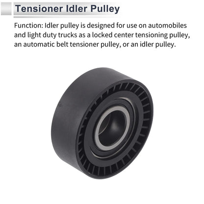 Drive Belt Idler Pulley for BMW Series 3 (1994-2006) Black 1 x Piece