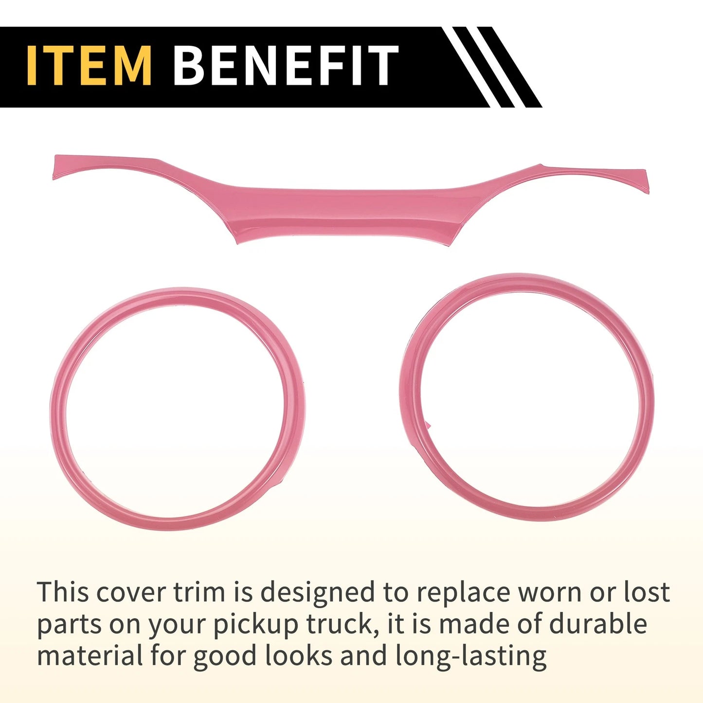 Dashboard Instrument Panel Ring Cover Trim for Jeep Wrangler JL (2018-2023)