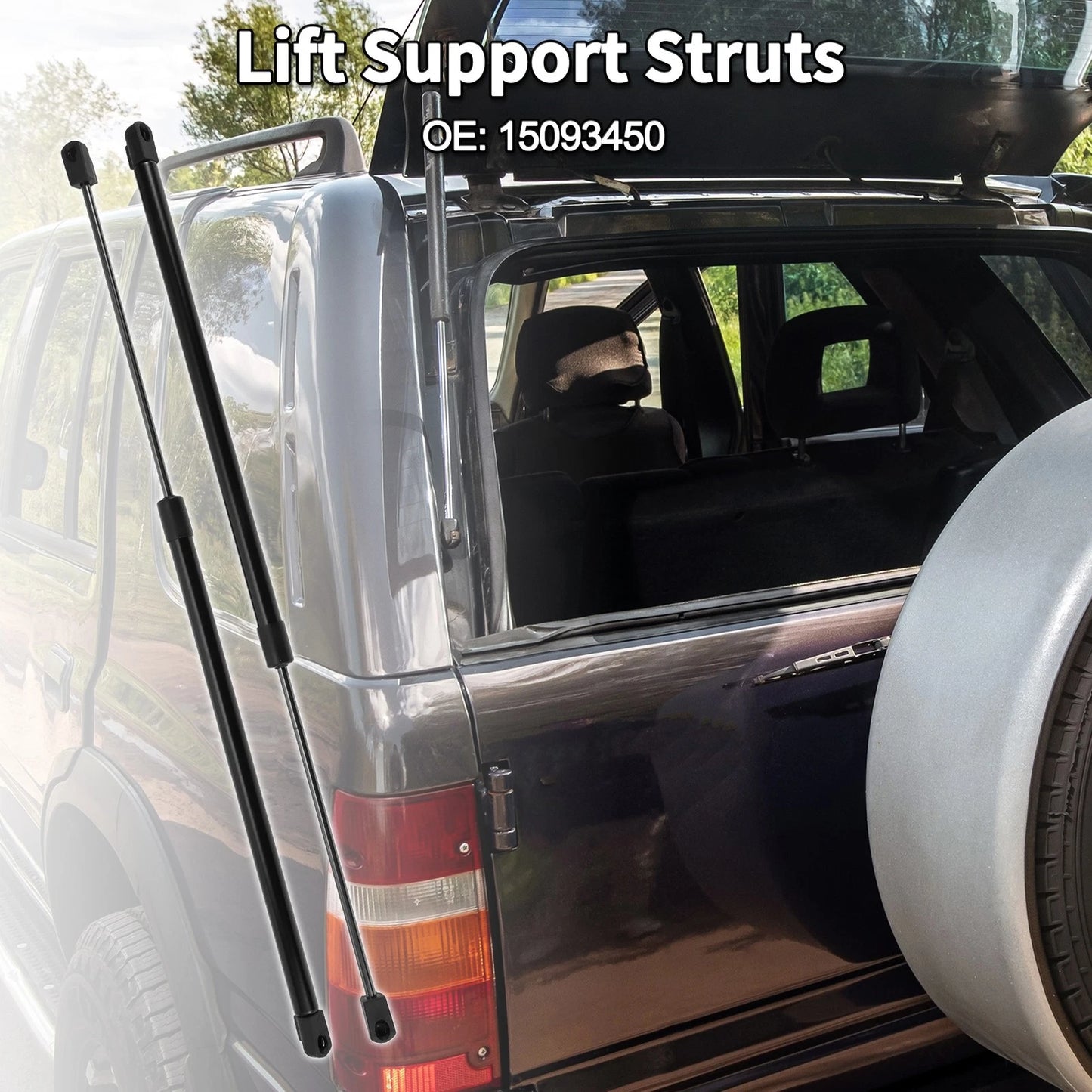 Rear Window Glass Lift Supports Struts for Chevrolet Trailblazer