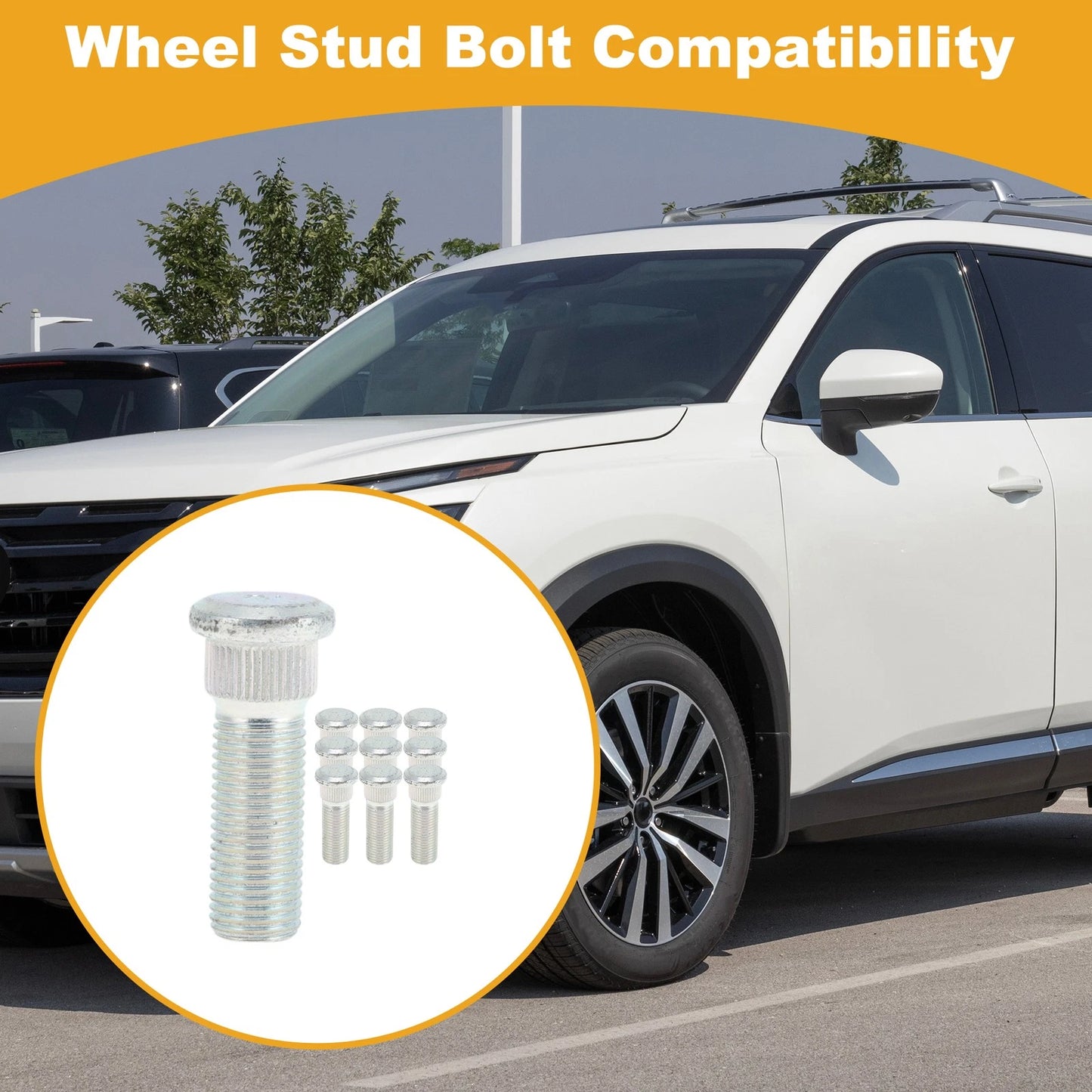 Wheel Lug Stud M14x1.5 for Infiniti QX80 (2013 - 2016) 10 Pcs