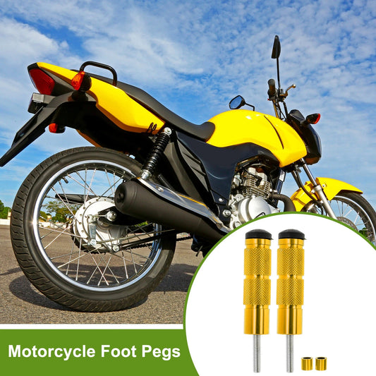 Motorcycle FootPegs 3.5" Gold Tone for Motorcycle