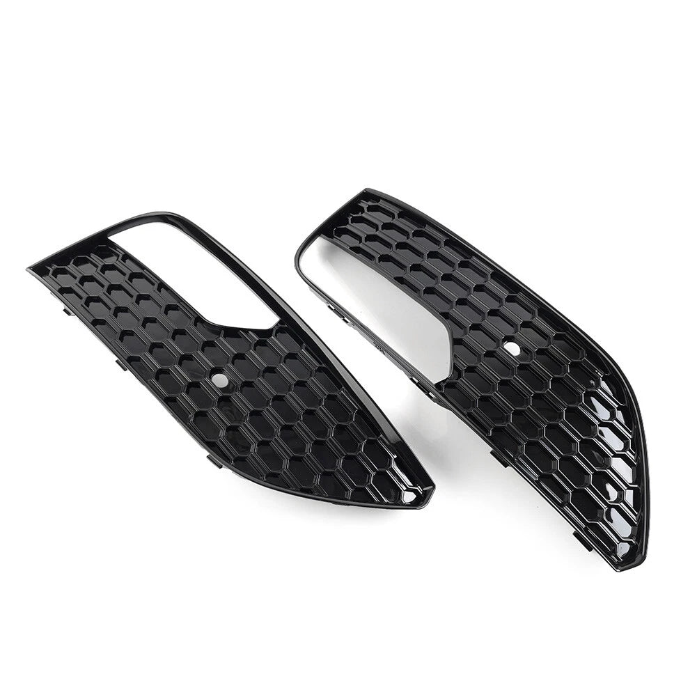 Mesh Front Bumper Fog Light Lamp Frame Grill for Audi A3 (2012-2016)