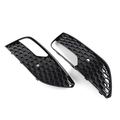 Mesh Front Bumper Fog Light Lamp Frame Grill for Audi A3 (2012-2016)