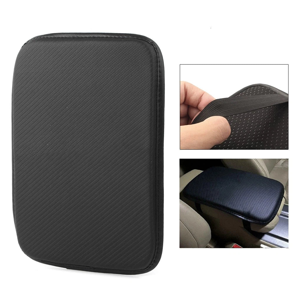 NISMO Carbon Fiber Center Console Armrest Cushion Mat Cover for JDM Cars