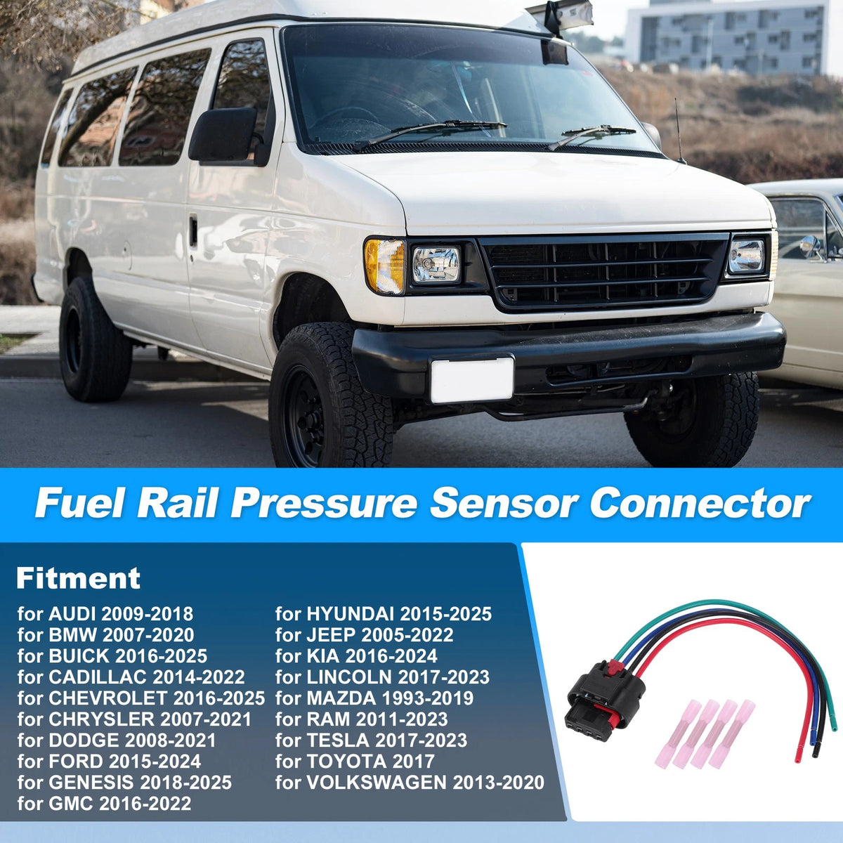 Fuel Rail Pressure Sensor Connector Pigtail for GMC L5P Duramax 6.6L